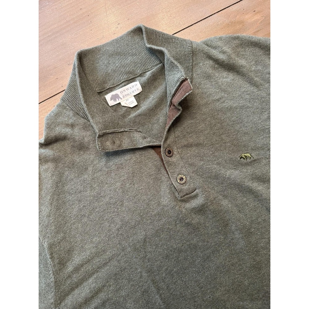 Men's Green Zip-Up Sweater